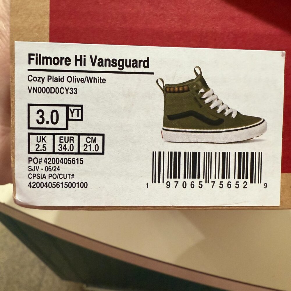 Vans Filmore Hi Vansguard Unisex Kids Sneaker Y3/EU34/W5 coversion - NIB - Picture 5 of 6
